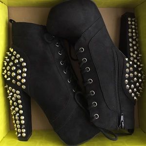 Charlotte Russe Studded Booties (NEW)